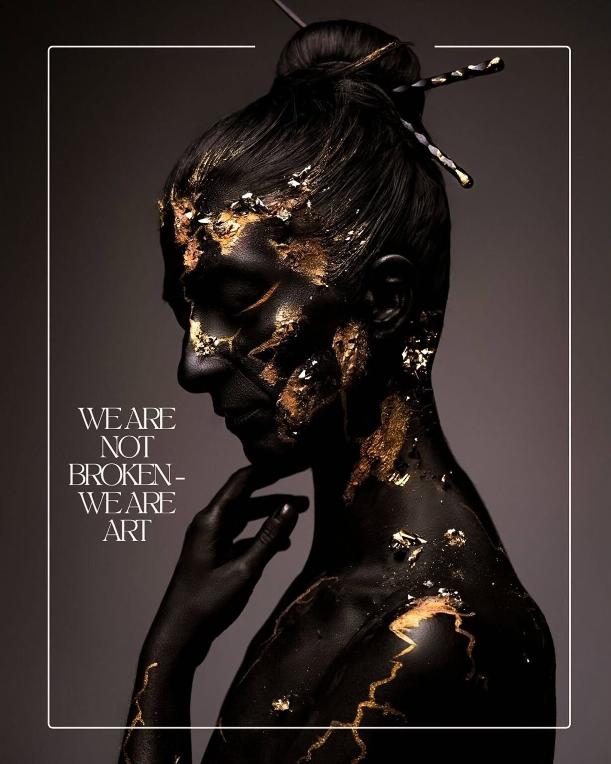 Bodyart a Gold — we are not broken, we are art