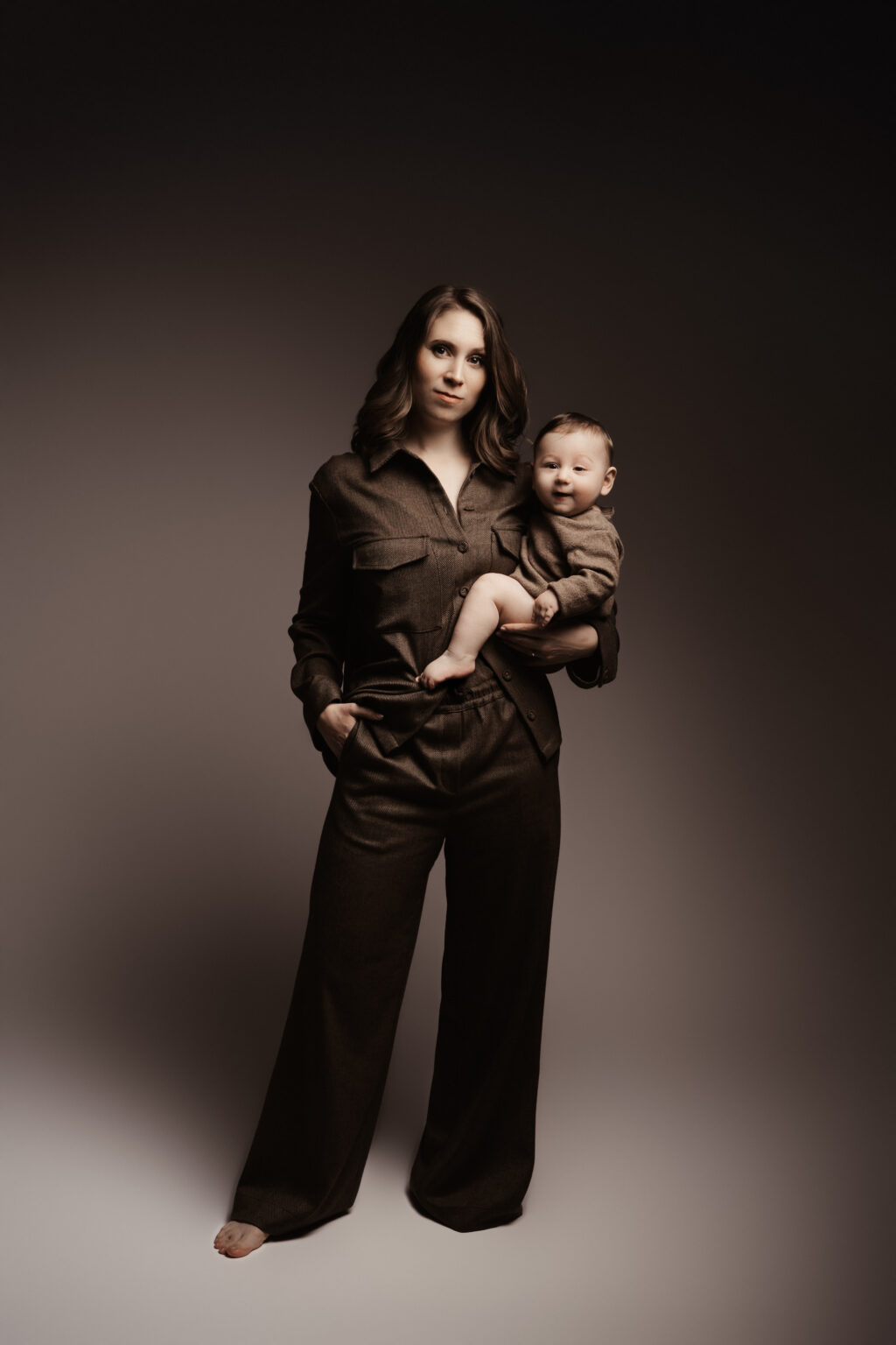 Mamm am Tweed-Unzuch mam Baby